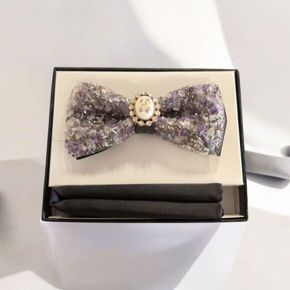 EJ SAMUEL Other - MEN'S  LUXURY  GRAVELSTONE  BOW  TIE  AND POCKET  SQUARE.  SBT64.